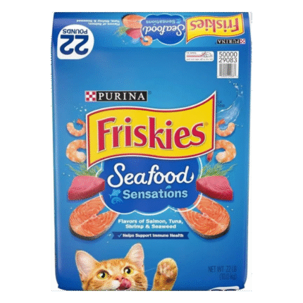Purina Friskies Dry Cat Food, Seafood Sensations - 22 lb. Bag