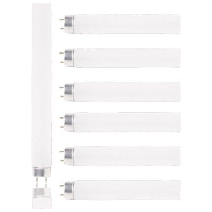 6 Pack Bug Zapper Replacement Light Bulb 10W for 20W Indoor Bug Zapper, F10T8/BL Black Light Bulbs for Indoor Outdoor Mosquito & Flying Insect Zapper Lamp